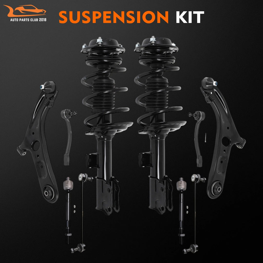 Front Struts Control Arm Kit Tie Rods Sway Bar for Hyundai Elantra (2011-2016)