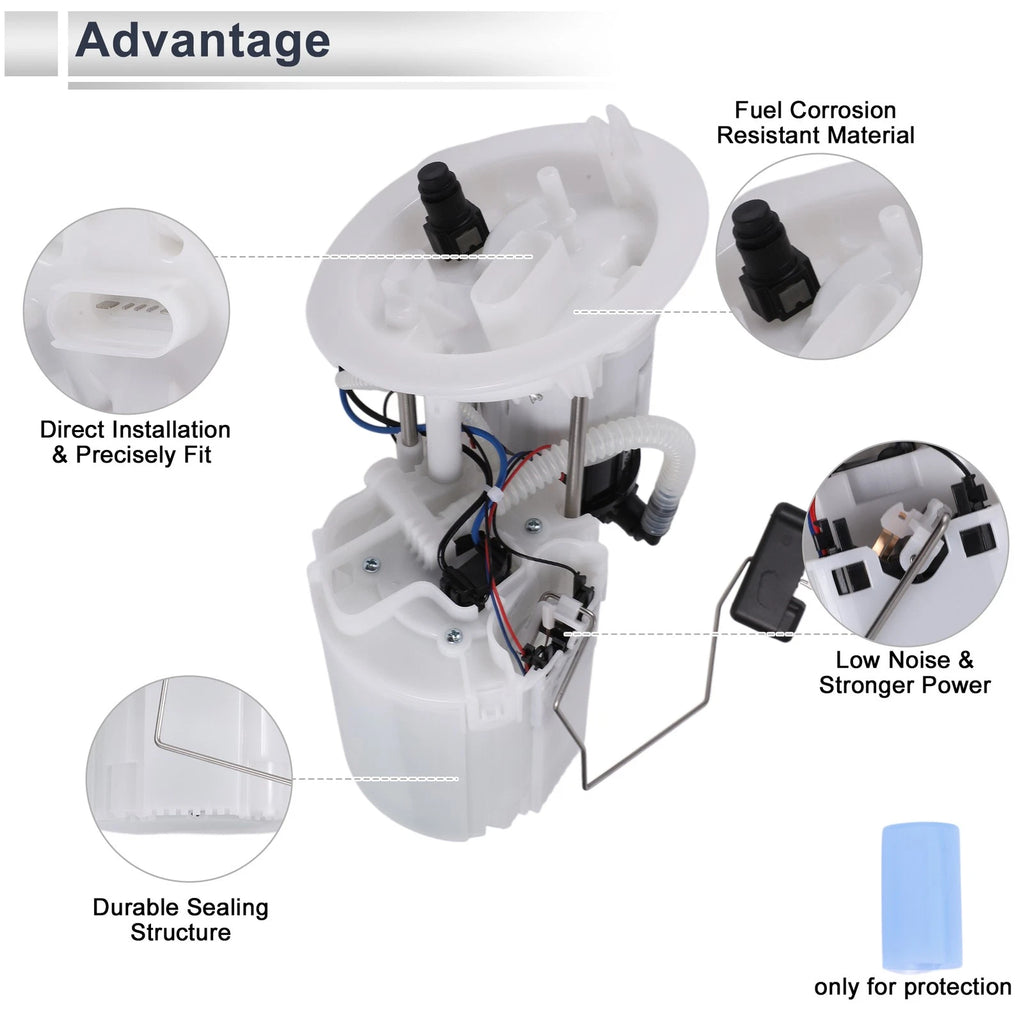 Fuel Pump Assembly for Audi A4 L4 2.0L Gas (2010–2012) No. 0580202016/66155