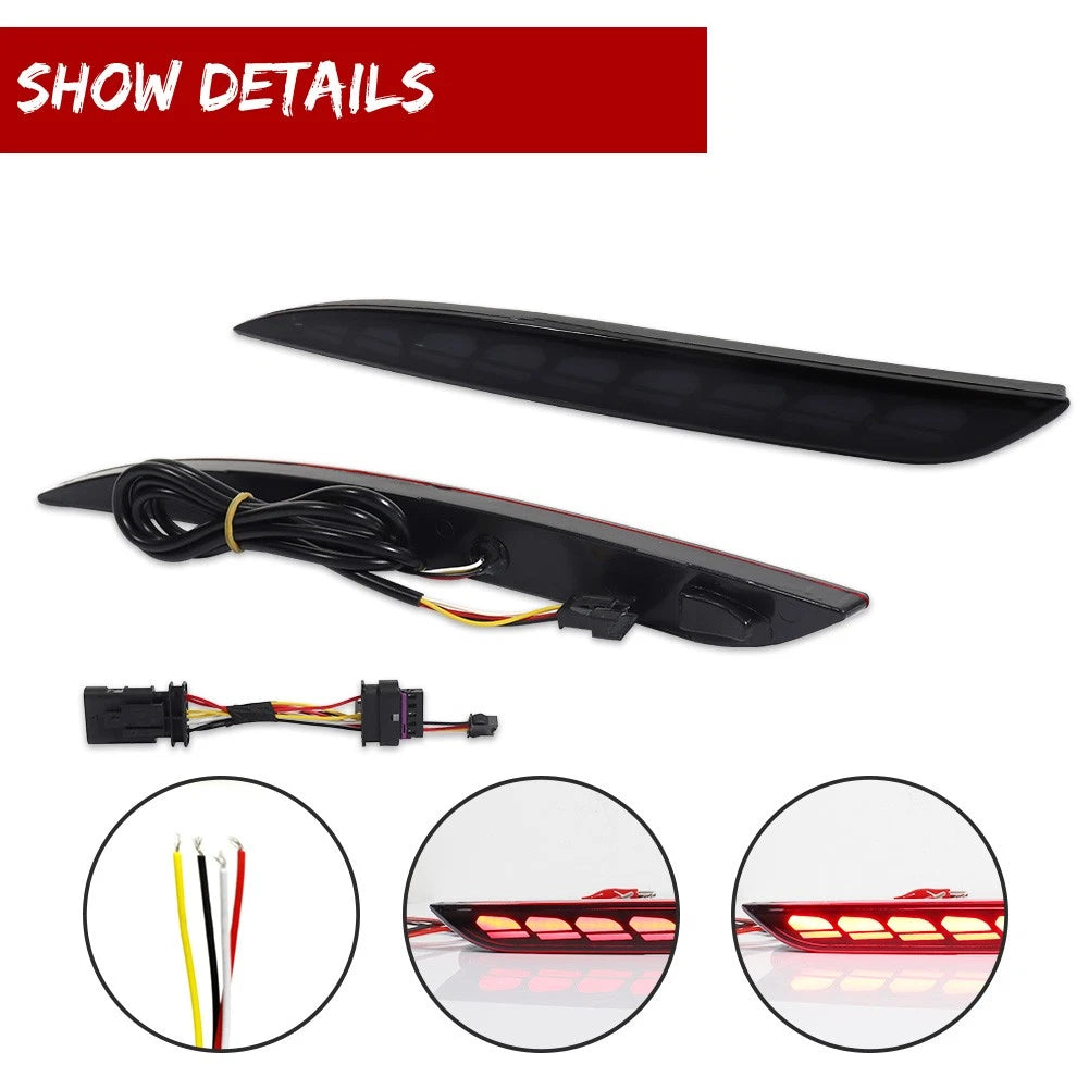 Smoked LED Tail Brake Signal Lights for Tesla Model Y (2021–2024)