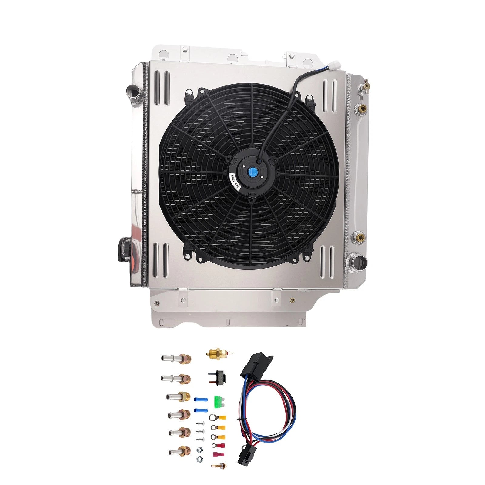 Aluminum Radiator Fan Set for Jeep Wrangler SE Sport X (1997–2006)