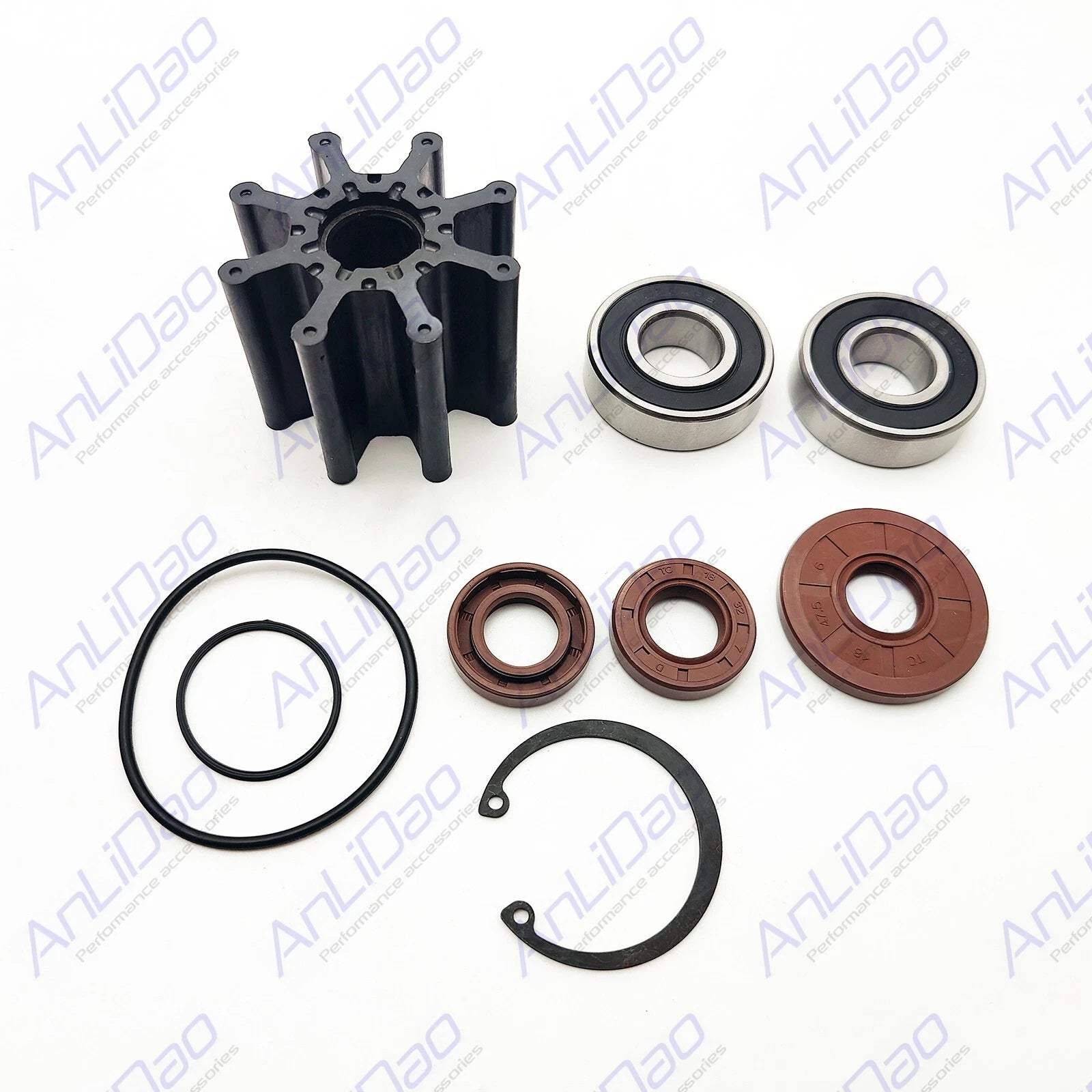 Water Pump Impeller Repair Kit for Mercruiser Bravo (46-807151A9, 807151A12)