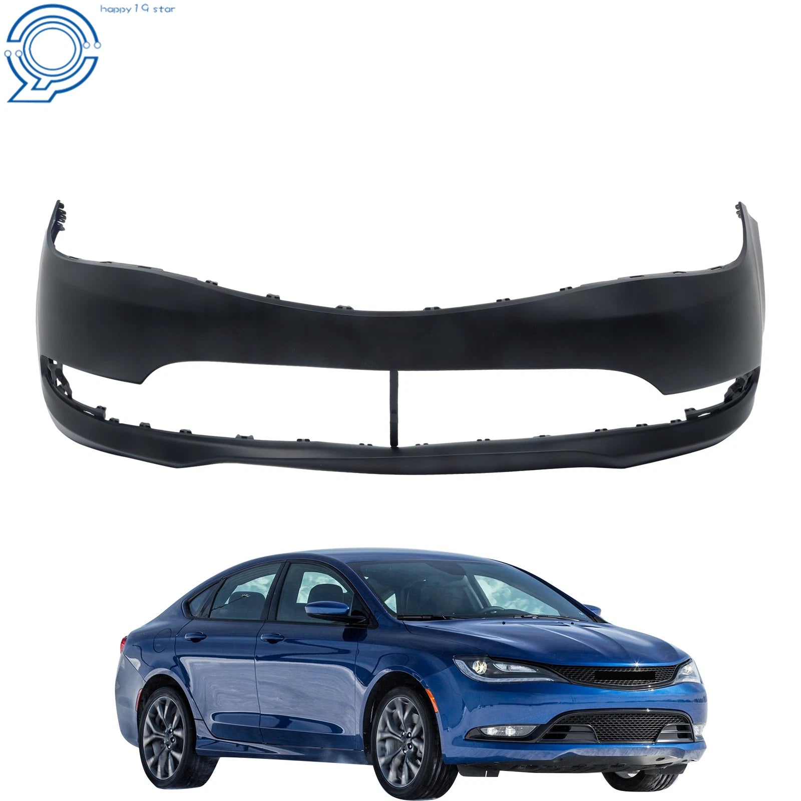 Front Bumper Cover for Chrysler 200 (2015–2017) Primed