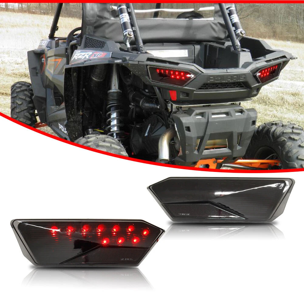 Set of 2 Smoke Lens Tail Lights for Polaris RZR 1000 XP Turbo (2014–2019)