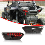 Set of 2 Smoke Lens Tail Lights for Polaris RZR 1000 XP Turbo (2014–2019)