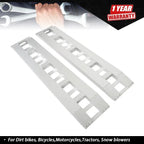 2X 72" x 14" Aluminum Car Trailer Ramps Hook End 6500Lbs Capacity