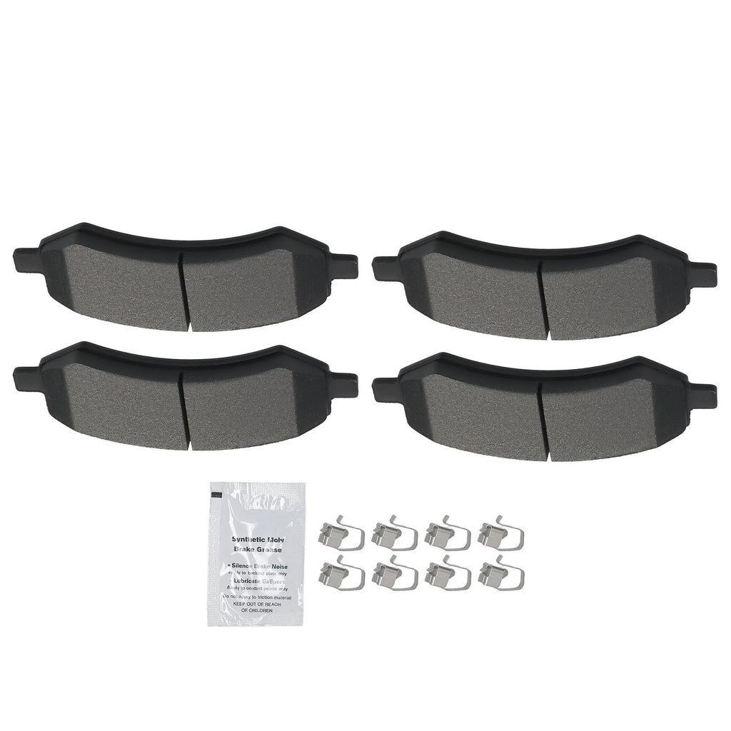 Set of 4 Front Brake Pads for Ram 1500 (2011–2018, 2019–2023 Classic)