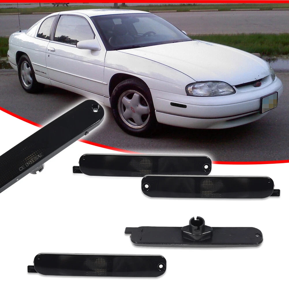 Front & Rear Smoke Bumper Side Markers for Chevy Lumina & Monte Carlo (1995–2001)