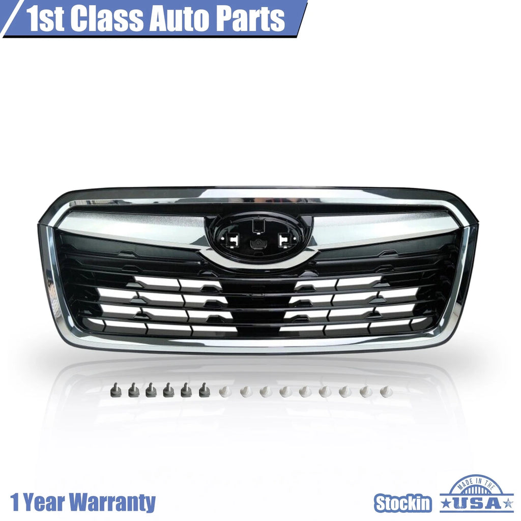 Chrome Trim Front Bumper Upper Grille for Subaru Forester (2019–2021)