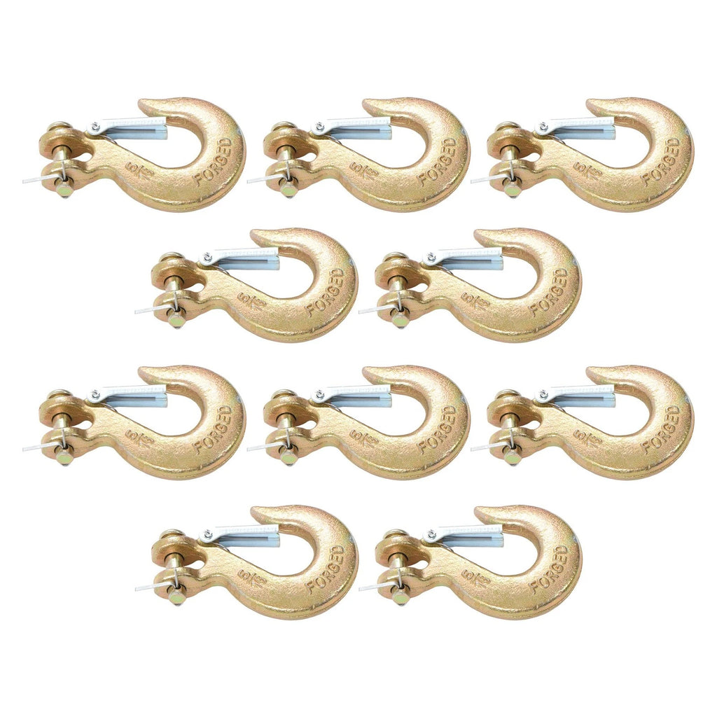 Set of 10 Clevis Slip Hooks for Heavy-Duty Applications (G70)