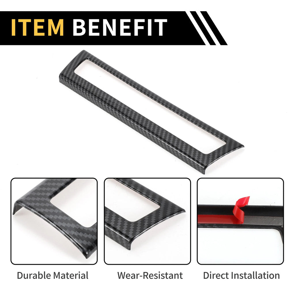 USB Charger Interface Panel Cover for Chevy Colorado (2023–2024) Carbon Fiber