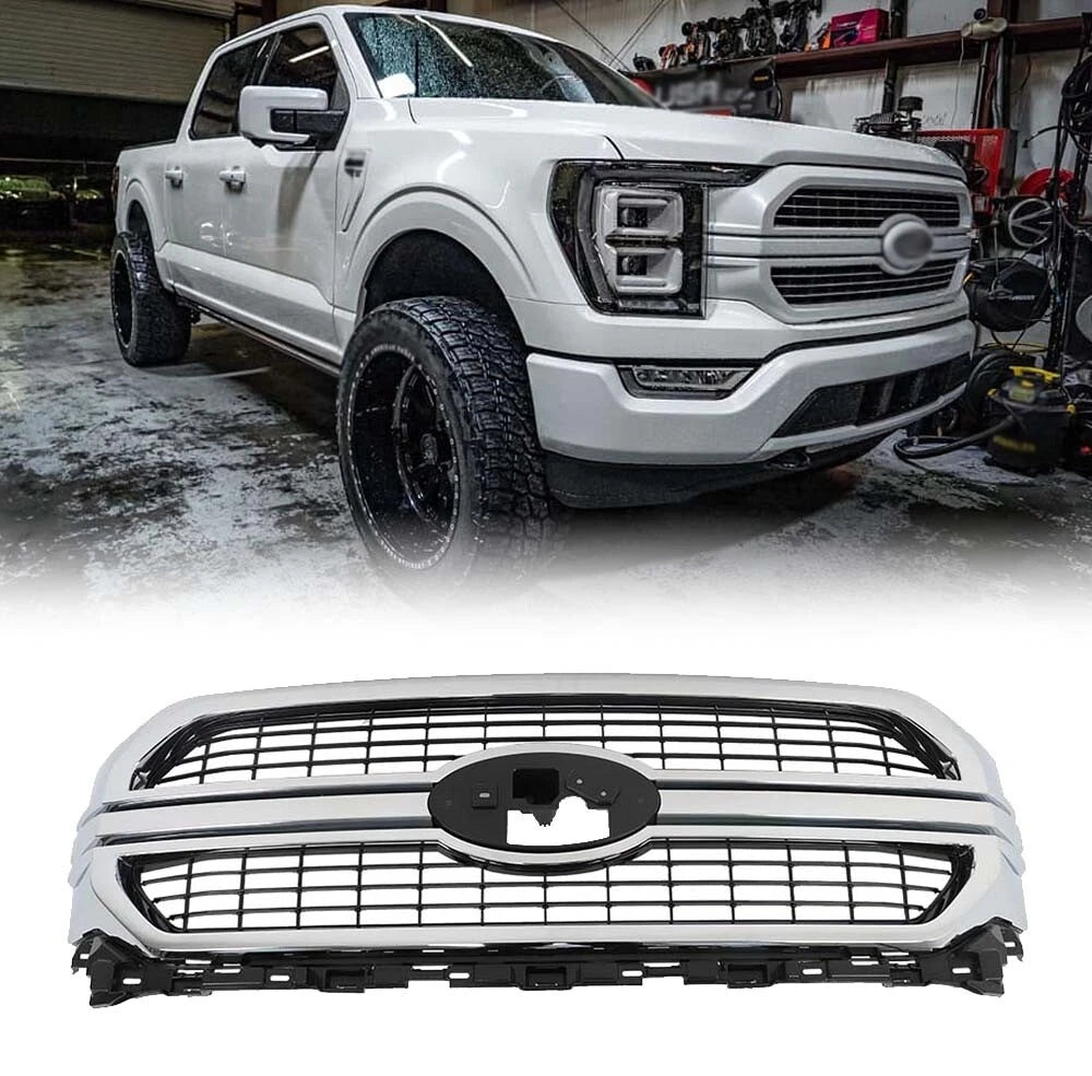 Chrome Front Bumper Grille for Ford F-150 (2021–2022)