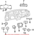 Genuine OEM HVAC Sun Sensor for Chrysler 3500 Ram (2011–2023) 68230115AB