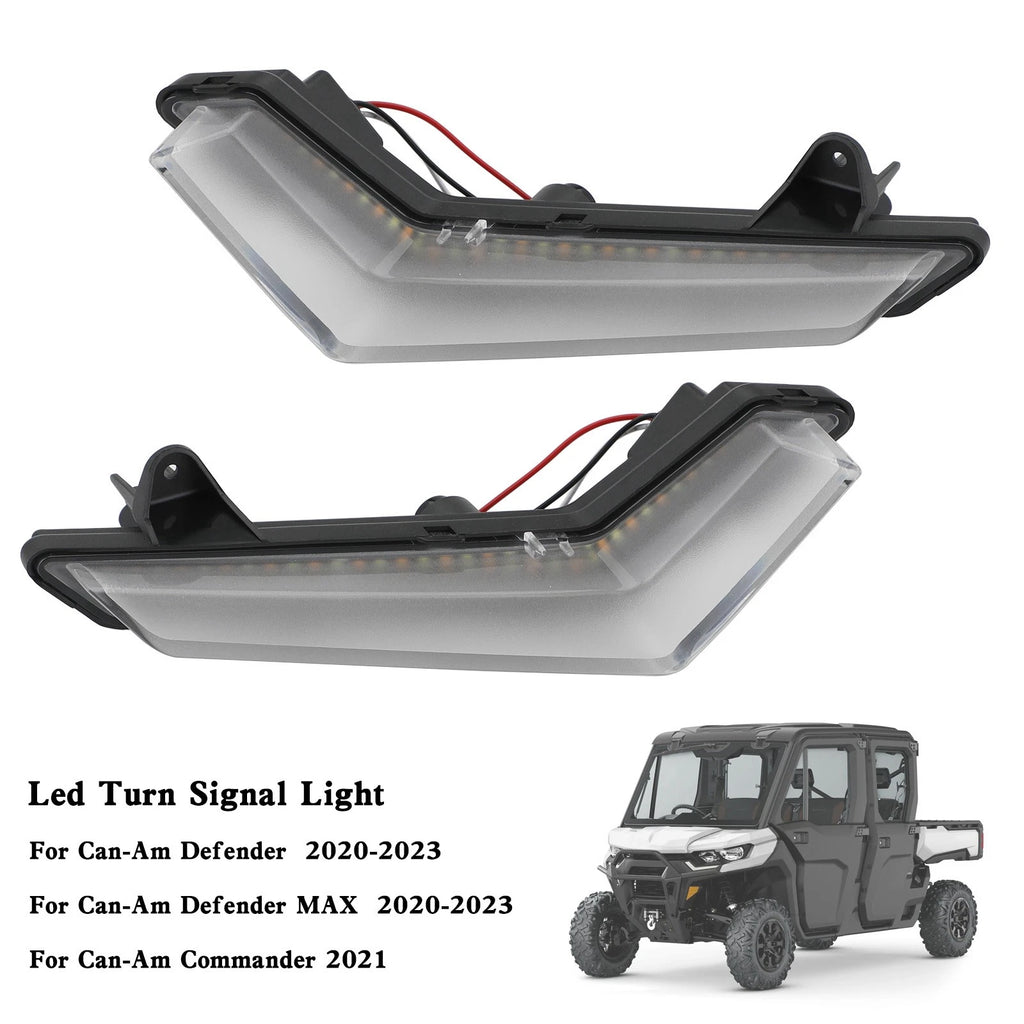 LED Front Turn Signal Lights for Can-Am Defender Max (2020–2023)