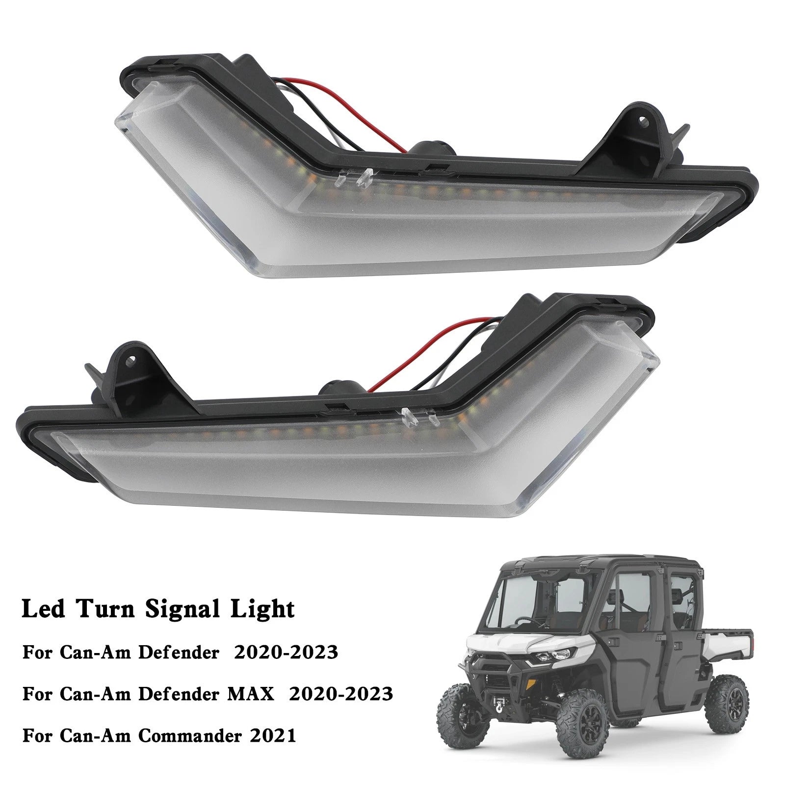 LED Front Turn Signal Lights for Can-Am Defender Max (2020–2023)