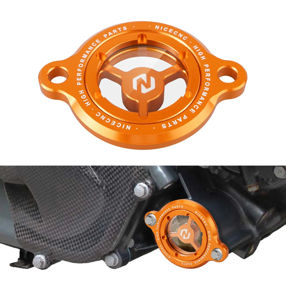 Engine Oil Filter Cover Cap for KTM Duke RC 125 200 390 (2016–2022)