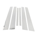 6 Pcs Door Pillar Trim for BMW 5-Series (2010-2014) Chrome Silver