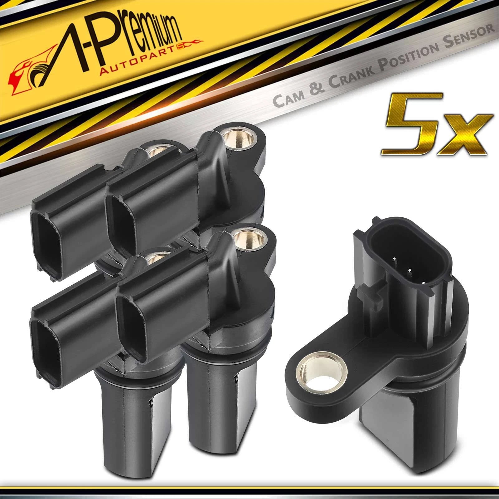 Set of 4 Camshaft & Crankshaft Position Sensors for Nissan Pathfinder (2003–2004)