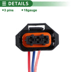 Set of 3 Pin Sensor Wiring Harnesses for Buick Encore (2013–2020) No. 13384360