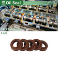 Set of 5 Oil Seal Rotary Shaft Seal FKM Rubber 14x22x4.5mm