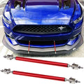 Red Adjustable Front Bumper Lip Splitter Strut Rod Tie Support Bar for Universal (2pc) (2000–2020)
