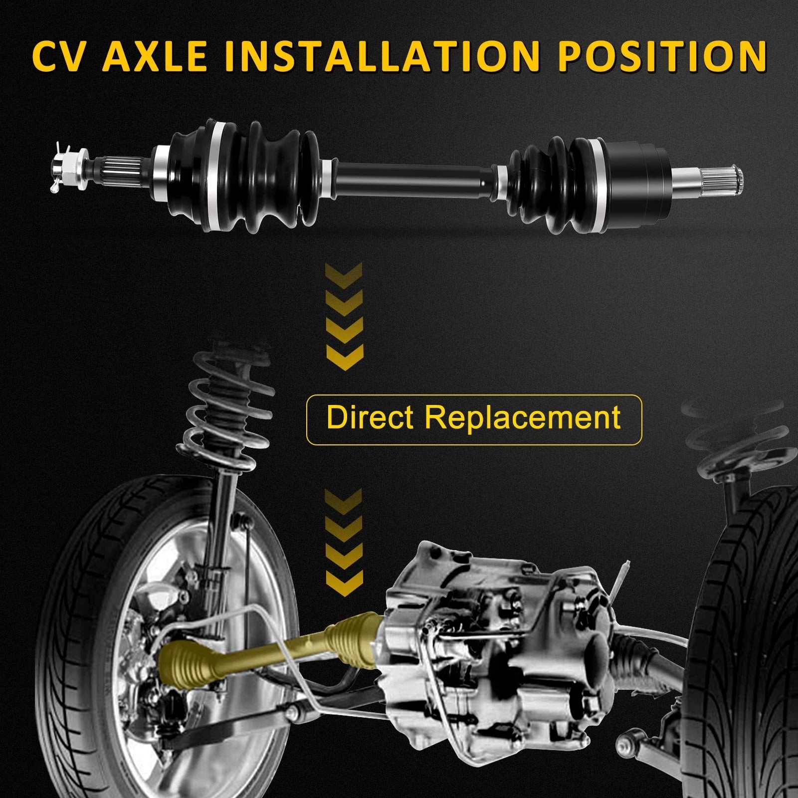 CV Axle Shaft for Honda Foreman 500, Rincon 680 (2007–2009)