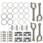 Engine Piston Kit & Connecting Rod & Crankshaft Main Bearing for Hyundai Kia