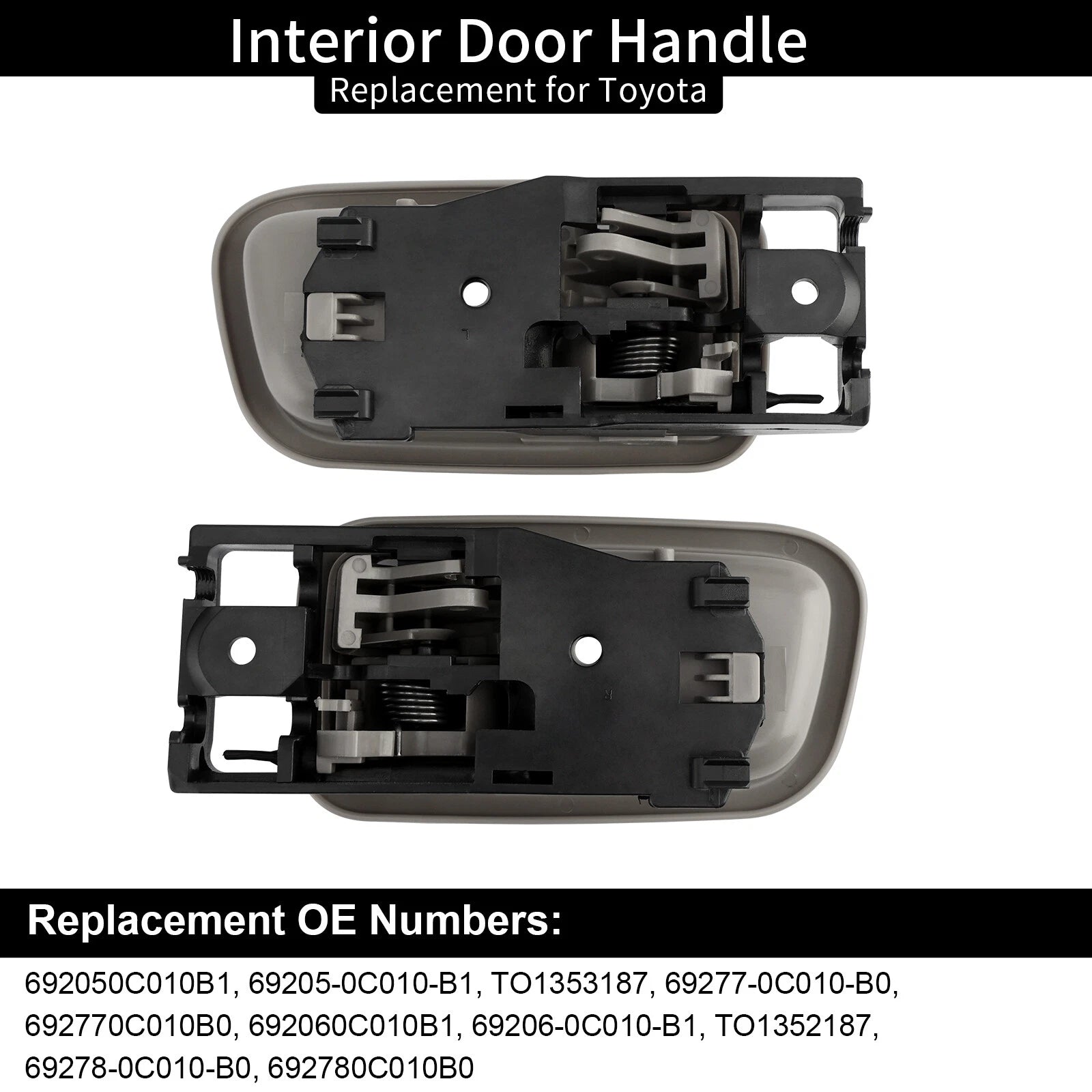 Beige Interior Door Handle Set for Toyota Tundra (2000-2006)