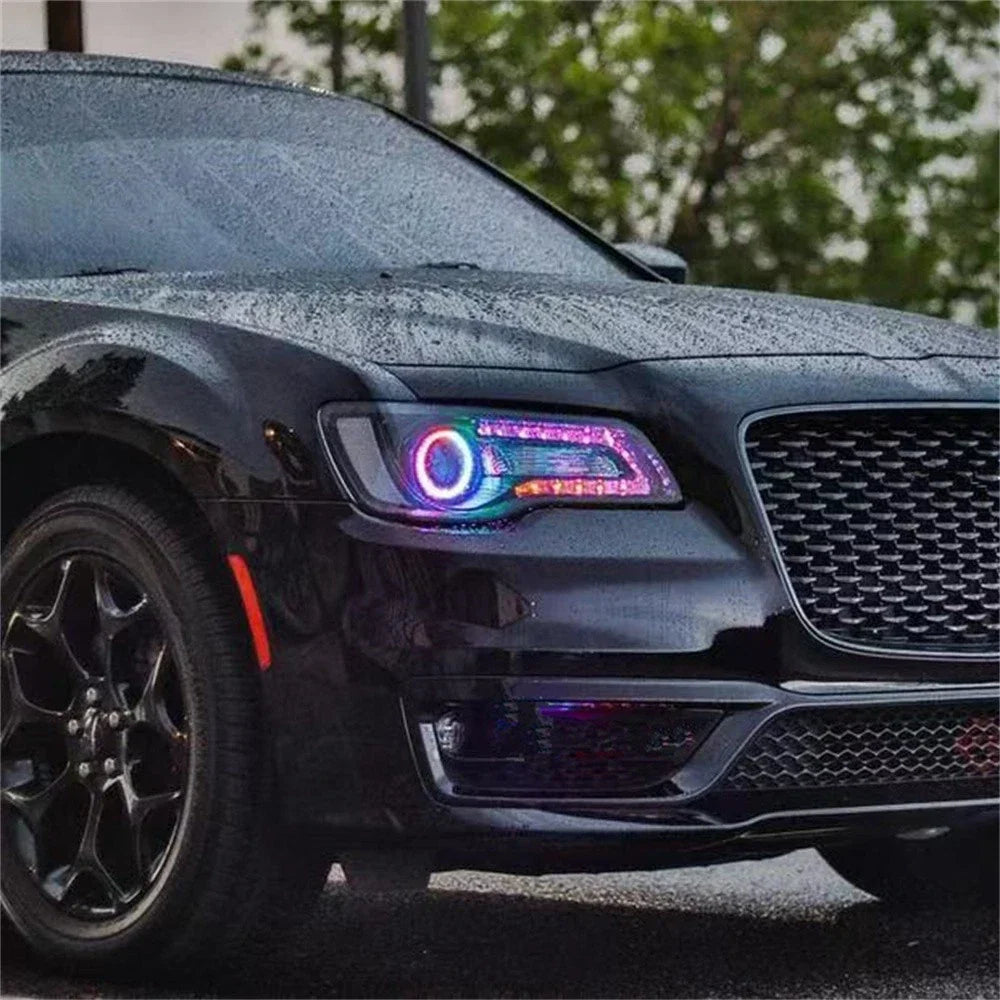 Multicolor LED DRL Boards with Halo Rings for Chrysler 300C (2011-2020)