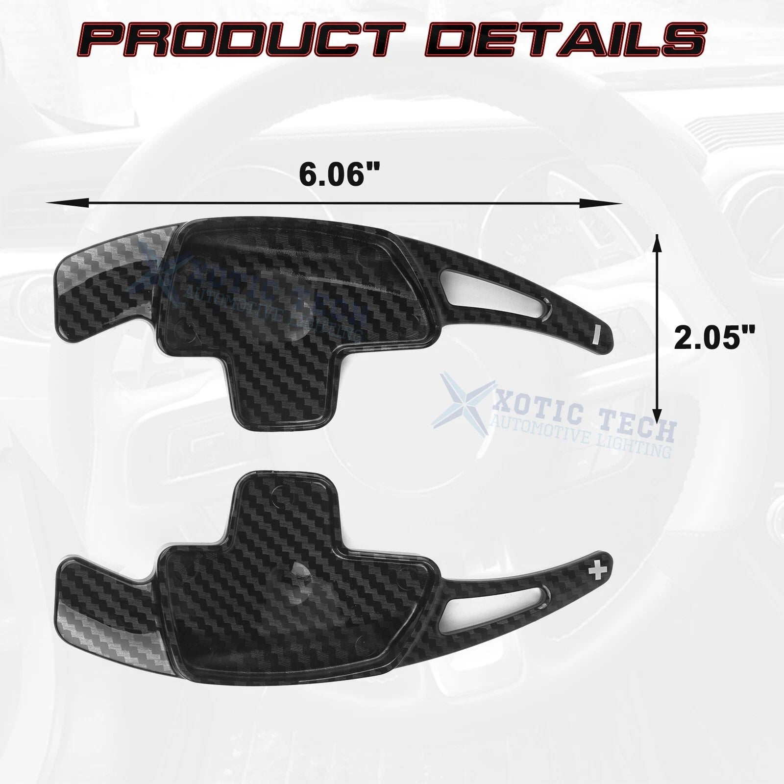 Carbon Fiber ABS Paddle Shifter Extension for Mercedes-Benz C-G Classes (2010-2024)