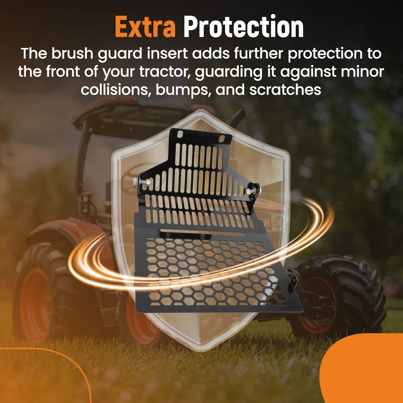 Heavy Duty Brush Guard Insert for Kubota MX4800 MX5200 MX5400 (2014–2023)