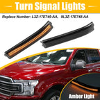 2X Turn Signal Light for Ford F-150 (2009–2014) 9L3Z-17E749-AA 9L3Z-17E748-AA