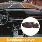 Dashboard Cover Mat for Kia Sportage (2016–2017) Brown Anti-Slip