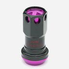 Set of 16 Aluminum Purple Rim Lock Nuts + Adapter M12x1.5 for Automotive