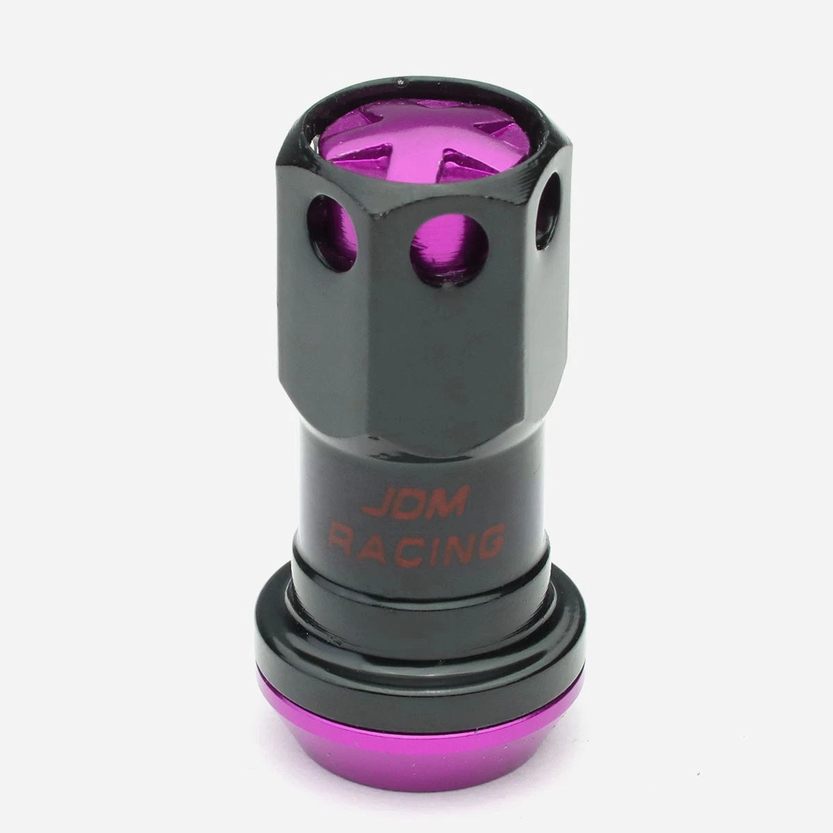 Set of 16 Aluminum Purple Rim Lock Nuts + Adapter M12x1.5 for Automotive