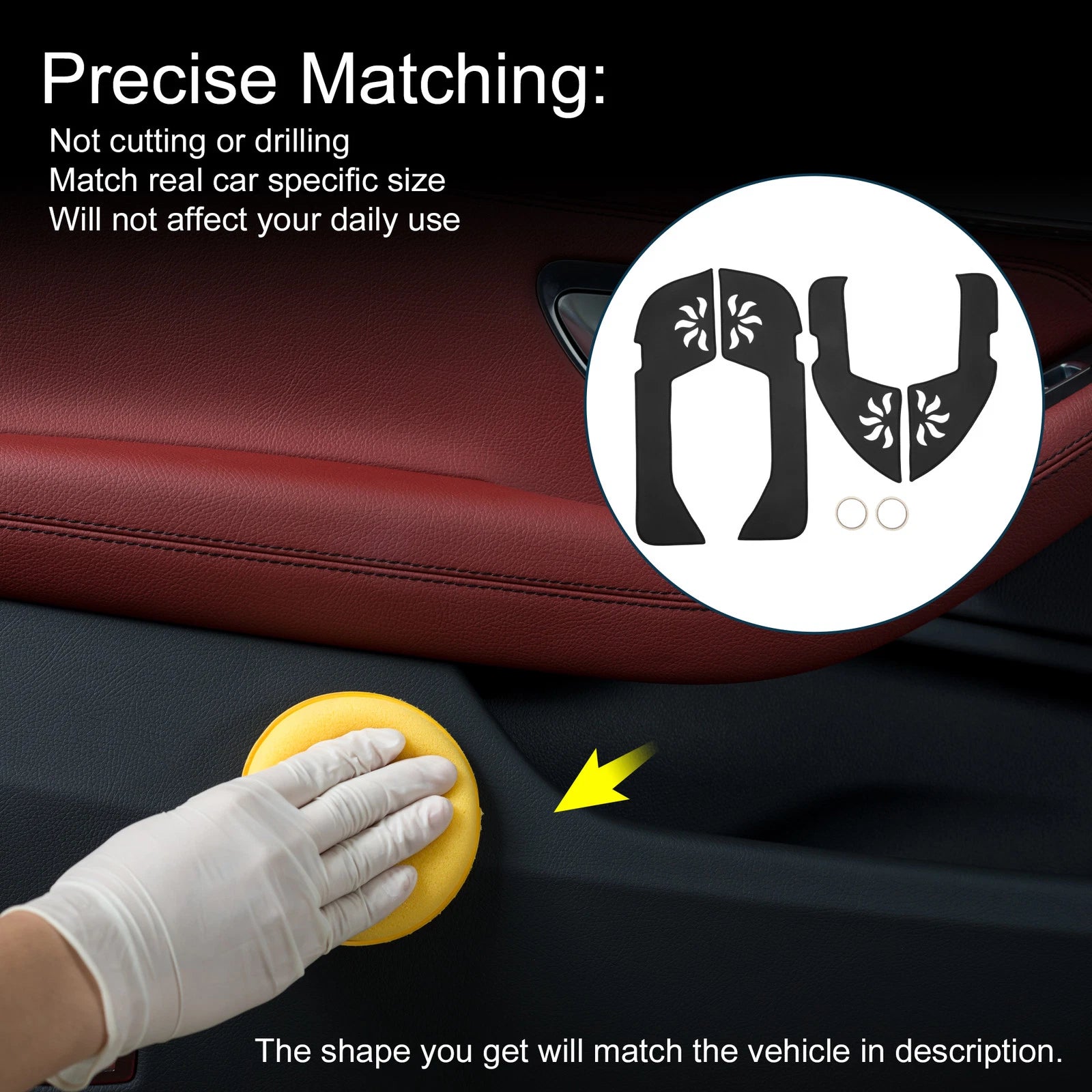 Set of 1 Car Door Anti Kick Pad Sticker Protector for Volkswagen Sagitar (2006–2011)
