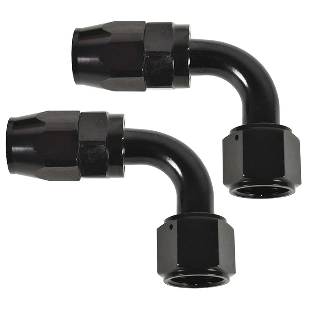 2X 10AN 90° Fuel Swivel Fitting Hose End Adaptor for Automotive Applications