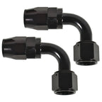 2X 10AN 90° Fuel Swivel Fitting Hose End Adaptor for Automotive Applications