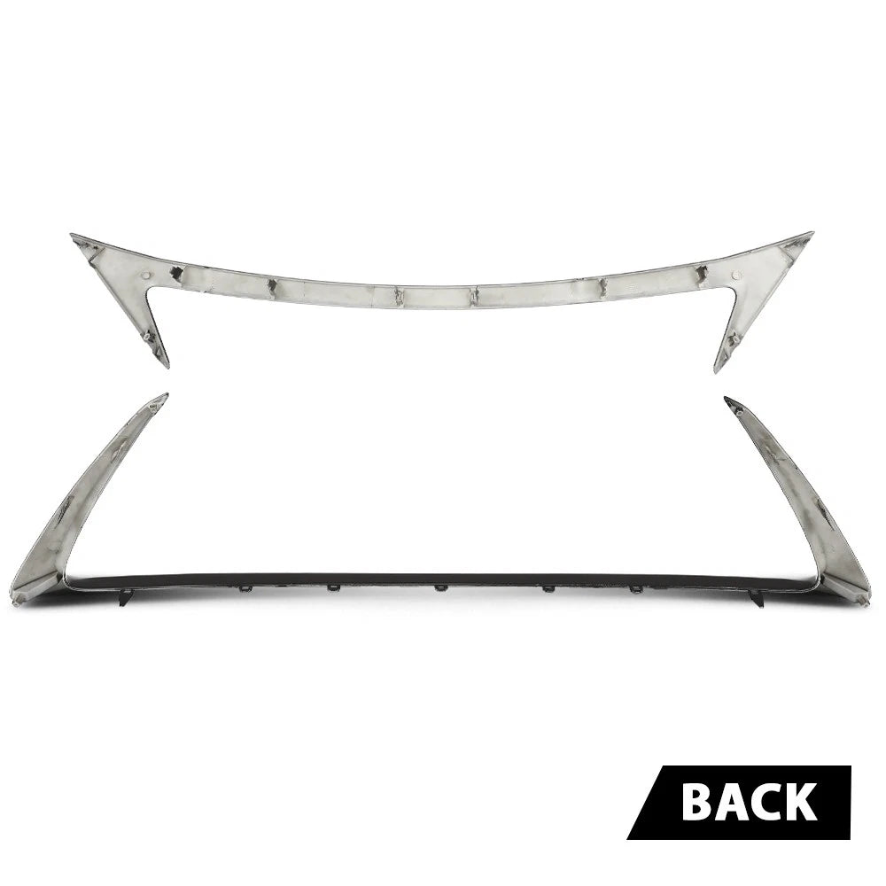 Set of 2 Front Grille Outer Trim Molding Gloss Black for Lexus CT200H (2014–2017)