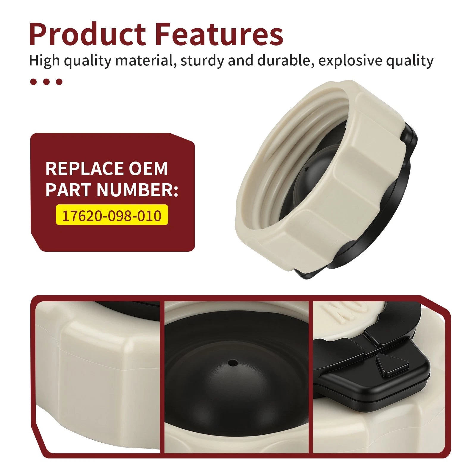 Fuel Gas Cap 17620-098-010 for Honda CT70 (1969–1978)