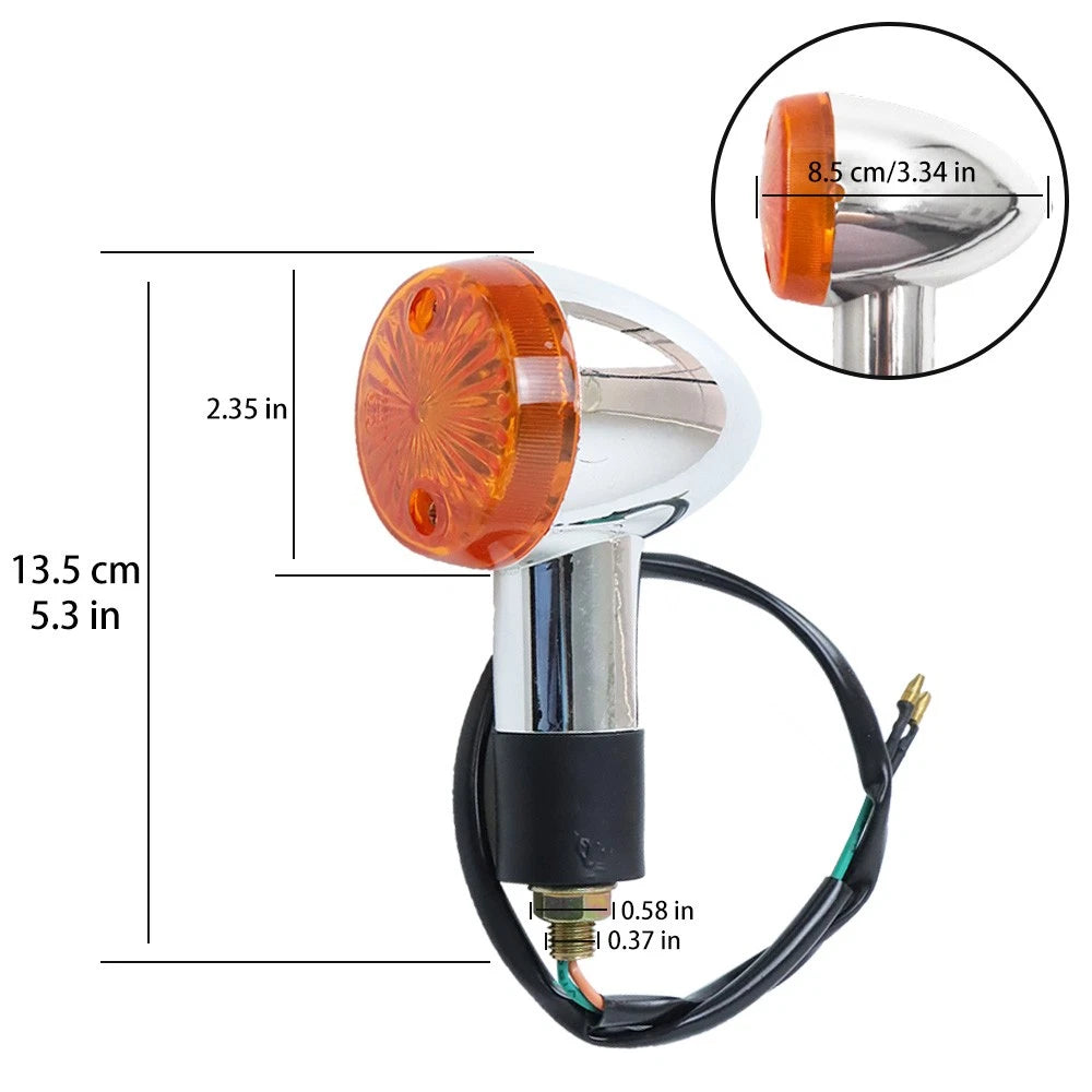 2X Turn Signals Light for Kawasaki Vulcan VN 750 800 900 1500 1600 1700