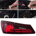 Red LED Tail Lights Pair for Lexus IS350 IS F IS250 (2006-2012)