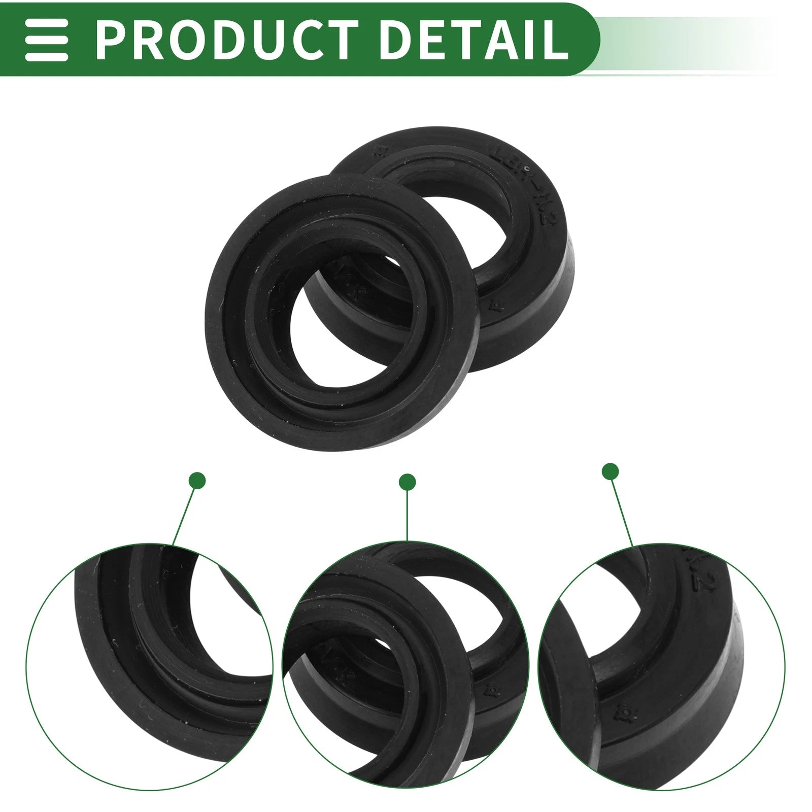 Set of 5 Oil Seal Rotary Shaft Seal NBR Rubber 11.2x19.2x4.5mm
