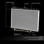 Aluminum Radiator for Isuzu Rodeo/Amigo 3.2L/3.5L (1998–2004) DPI 2195