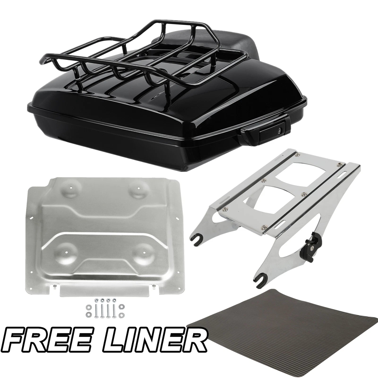 Trunk Pad Mount Rack Plate for Harley Touring Road Glide King (2014–2025)