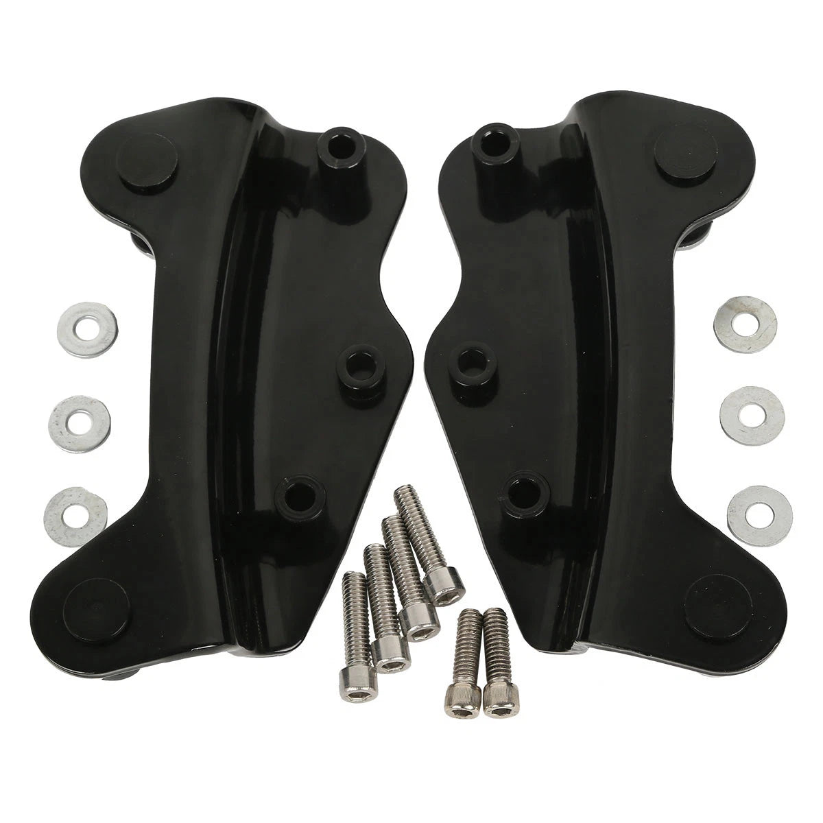 4X Black Docking Hardware Kits for Harley Touring FLHT FLHX FLHR FLTR (2009–2013)