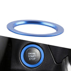 Blue Engine Start Stop Button Trim Ring for Toyota Tacoma, Camry, Prius, Corolla (2005-2023)