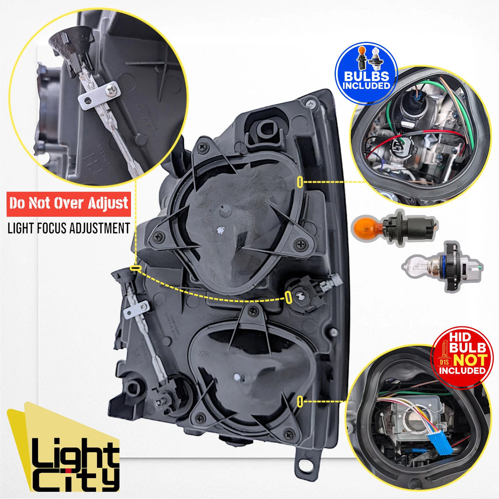 HID Headlight for Cadillac CTS-V (2009–2014) Passenger Side w/LED DRL RH