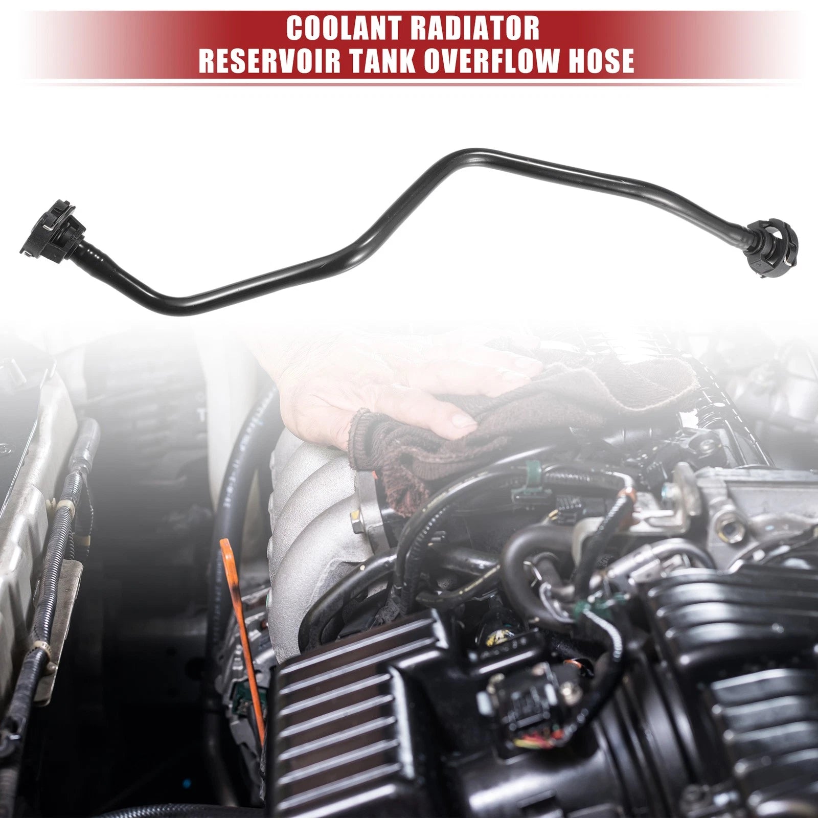 Coolant Radiator Reservoir Tank Hose for Audi A6 3.0L (2016–2018) No. 4G0121081EJ