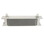 10 Row Aluminum Engine Transmission Oil Cooler Kit with 10AN Hose End Fittings