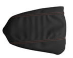 Console Lid Armrest Cover for Toyota Tacoma (2016–2019) - Leather Red Stitch